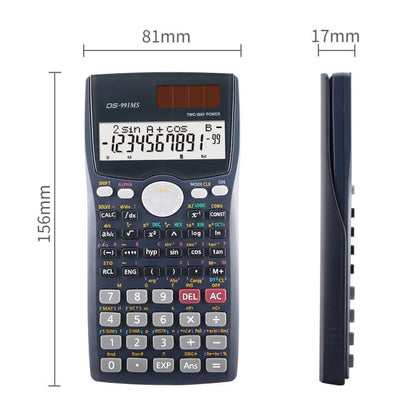 OSALO OS-991MS 10 + 2 หลักจอแสดงผลคู่ Multi-Functional นักเรียนฟังก์ชั่นเครื่องคิดเลขวิทยาศาสตร์พลังงานแสงอาทิตย์ Dual Power เครื่องคิดเลข, OS-991MS