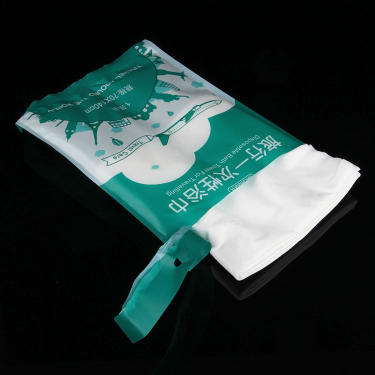 ผ้าเช็ดตัวผ้าฝ้ายสำหรับเดินทางแบบพกพา ขนาด 140x65ซม, Disposable Bath Towel