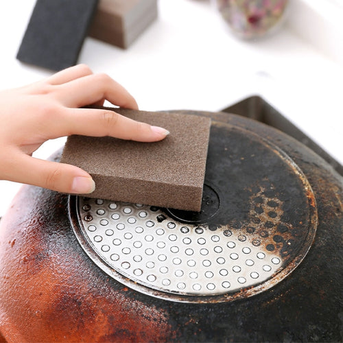 ห้องครัว Emery Clean RUB หม้อสนิมคราบฟองน้ำถอดเครื่องมือ, 10x7x2.5cm