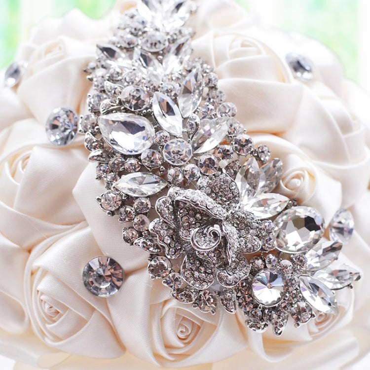 จัดงานแต่งงานดอกไม้ช่อดอกไม้เจ้าสาวอุปกรณ์เสริมเพื่อนเจ้าสาว Rhinestone งานแต่งงานอุปกรณ์ตกแต่ง, D445