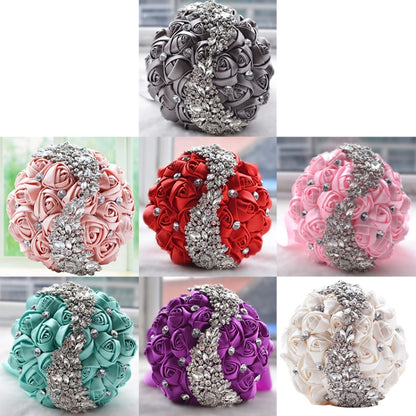 จัดงานแต่งงานดอกไม้ช่อดอกไม้เจ้าสาวอุปกรณ์เสริมเพื่อนเจ้าสาว Rhinestone งานแต่งงานอุปกรณ์ตกแต่ง, D445