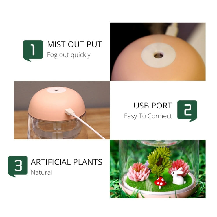 Imycoo WT602 2W แบบพกพา Mini Micro Landscape Design USB Charge Aromatherapy Air Humidifier พร้อมไฟ LED สีสันสดใส, ความจุถังน้ำ: 180ml, DC 5V