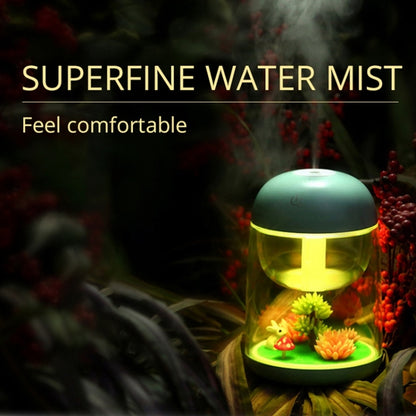 Imycoo WT602 2W แบบพกพา Mini Micro Landscape Design USB Charge Aromatherapy Air Humidifier พร้อมไฟ LED สีสันสดใส, ความจุถังน้ำ: 180ml, DC 5V
