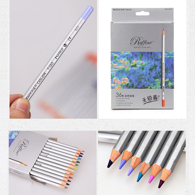 Professional Art Sketch สมุดระบายสีวาดสีสันสดใสชุดดินสอสีไม้ 36 สี, 36-color