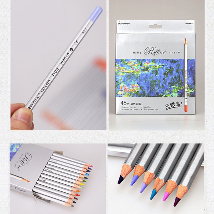 Professional Art Sketch สมุดระบายสีวาดสีสันสดใสชุดดินสอสีไม้ 48 สี, 48-color