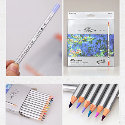 Professional Art Sketch สมุดระบายสีวาดสีสันสดใสชุดดินสอสีไม้ 48 สี, 48-color