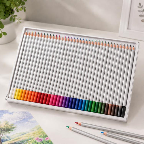 Professional Art Sketch สมุดระบายสีวาดสีสันสดใสชุดดินสอสีไม้ 48 สี, 48-color
