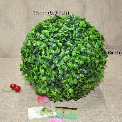 ประดิษฐ์ Aglaia Odorata พืช Ball Topiary งานแต่งงานบ้านตกแต่งกลางแจ้งเครื่องประดับแขวน, เส้นผ่านศูนย์กลาง: 8.7 นิ้ว, 8.7 inch
