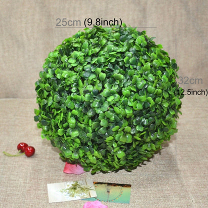 ประดิษฐ์ Aglaia Odorata พืช Ball Topiary งานแต่งงานหน้าแรกตกแต่งกลางแจ้งเครื่องประดับแขวน, เส้นผ่านศูนย์กลาง: 12.7 นิ้ว, 12.7 inch