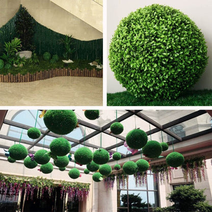 ประดิษฐ์ Aglaia Odorata พืช Ball Topiary งานแต่งงานหน้าแรกตกแต่งกลางแจ้งเครื่องประดับแขวน, เส้นผ่านศูนย์กลาง: 14.7 นิ้ว, 14.7 inch