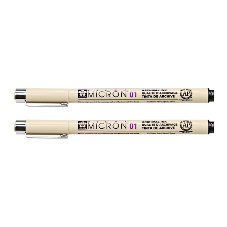 2 ชิ้นเอกสารสีหมึกวาดปากกา Fineliner Nib Manga Micron ปากกา, 0.25mm, 0.3mm, 0.35mm, 0.45mm, 0.5mm