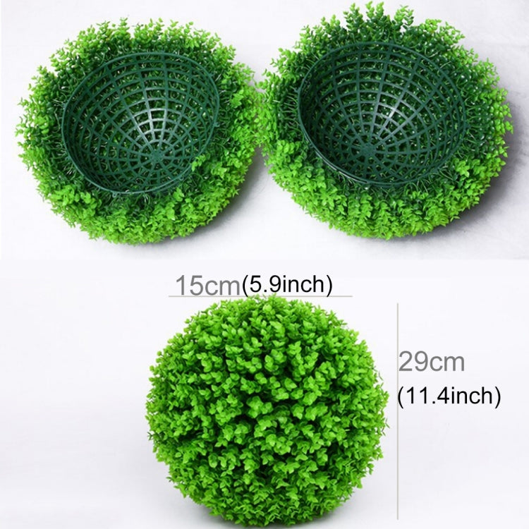 ต้นไม้ยูคาลิปตัสประดิษฐ์สีเขียวลูกบอล Topiary งานแต่งงานงานตกแต่งกลางแจ้งบ้านแขวนเครื่องประดับเส้นผ่านศูนย์กลาง: 11.4 นิ้ว, 11.4 inch