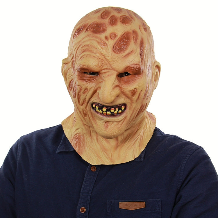เทศกาลฮาโลวีนปาร์ตี้น้ำยาง Burn Face Mask Skeleton กลัวหน้ากากหมวก, Burn Face Mask Skeleton