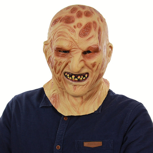เทศกาลฮาโลวีนปาร์ตี้น้ำยาง Burn Face Mask Skeleton กลัวหน้ากากหมวก, Burn Face Mask Skeleton