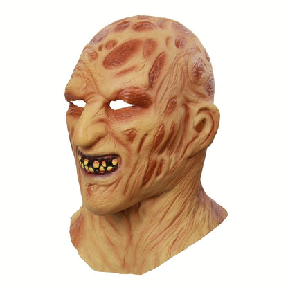 เทศกาลฮาโลวีนปาร์ตี้น้ำยาง Burn Face Mask Skeleton กลัวหน้ากากหมวก, Burn Face Mask Skeleton