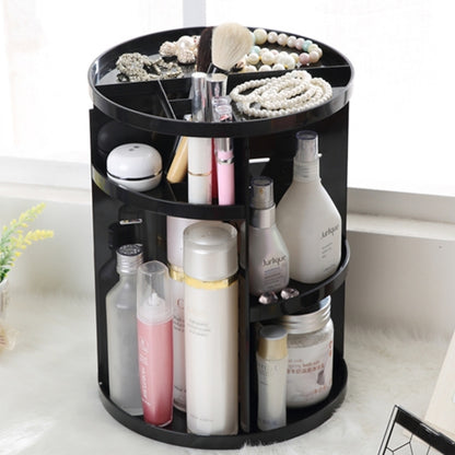 360 องศาหมุนตู้คอนเทนเนอร์เครื่องสำอางอเนกประสงค์กล่องเก็บของที่เป็นมิตรกับสิ่งแวดล้อมขนาด: 23 x 31 ซม