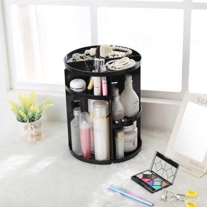 360 องศาหมุนตู้คอนเทนเนอร์เครื่องสำอางอเนกประสงค์กล่องเก็บของที่เป็นมิตรกับสิ่งแวดล้อมขนาด: 23 x 31 ซม