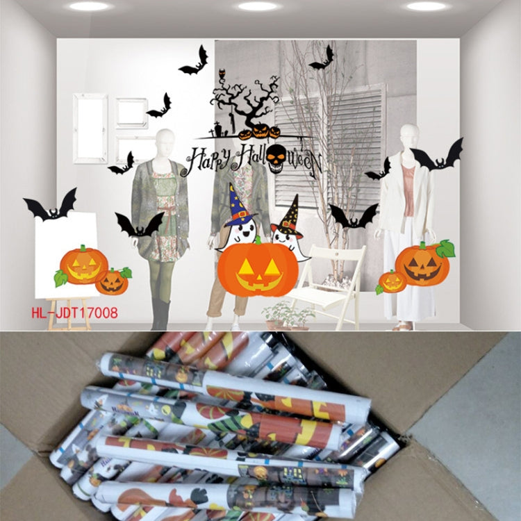 ตกแต่งฮาโลวีน PVC ส่วนบุคคล DIY แก้วสติกเกอร์ไฟฟ้าสถิต, การจัดส่งแบบสุ่ม