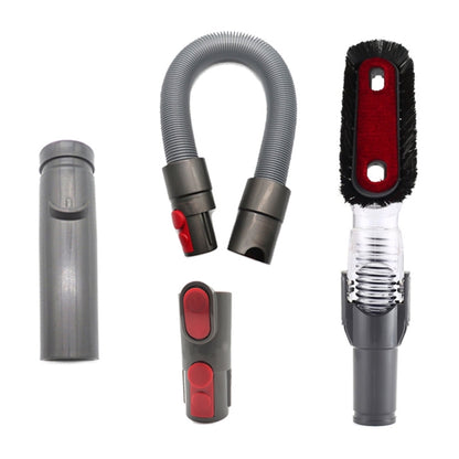 XD998 4 in 1 เครื่องมือมือถือ Bendable Anti-Static หัวดูดชุด D931 D928 D918 D907 สำหรับ Dyson V6 / v7 / V8 / V9 / V10 เครื่องดูดฝุ่น, XD998