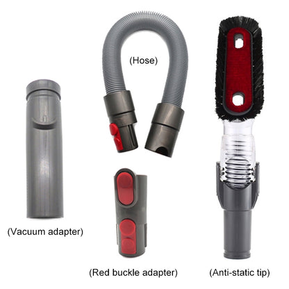 XD998 4 in 1 เครื่องมือมือถือ Bendable Anti-Static หัวดูดชุด D931 D928 D918 D907 สำหรับ Dyson V6 / v7 / V8 / V9 / V10 เครื่องดูดฝุ่น, XD998
