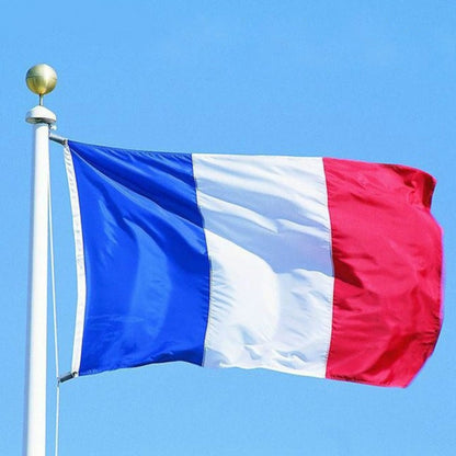 ธงชาติฝรั่งเศส วัสดุโพลีเอสเตอร์ ขนาด: 150*90ซม, French Flag