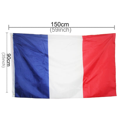 ธงชาติฝรั่งเศส วัสดุโพลีเอสเตอร์ ขนาด: 150*90ซม, French Flag