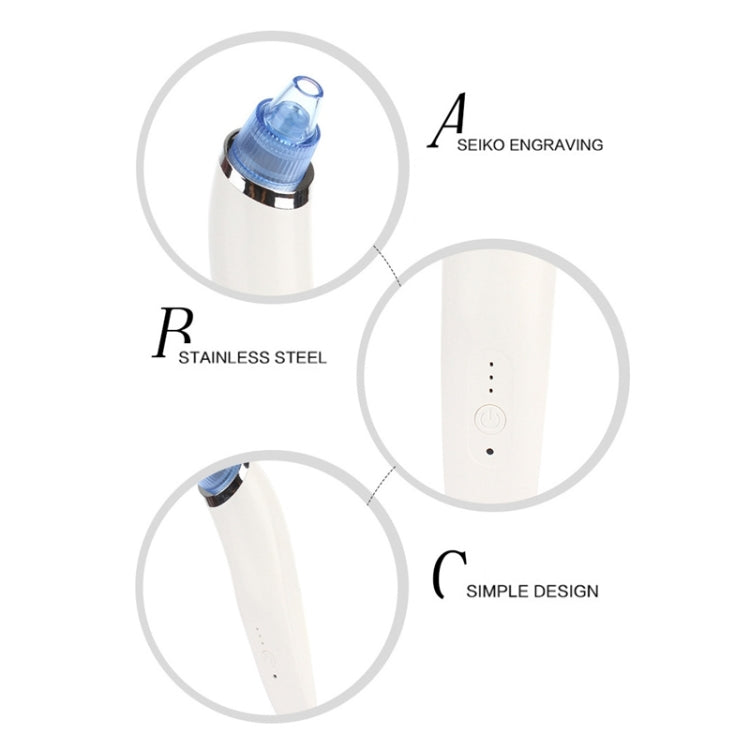 5W 1A มัลติฟังก์ชั่น สิวหัวดำ Extractor ทำความสะอาดรูขุมขน พร้อมโพรบสี่อัน