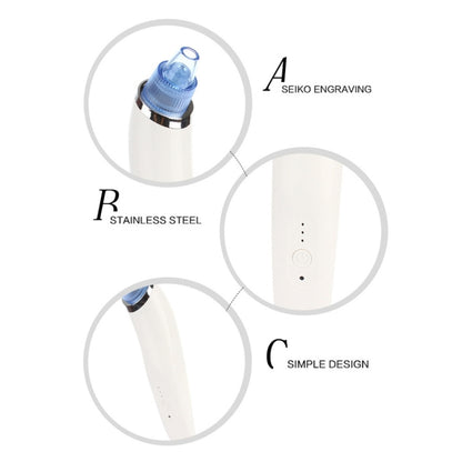 5W 1A มัลติฟังก์ชั่น สิวหัวดำ Extractor ทำความสะอาดรูขุมขน พร้อมโพรบสี่อัน