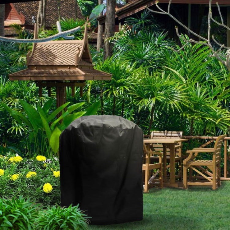 กลางแจ้งป้องกันรังสียูวีกันน้ำกันฝุ่น 210D ผ้าฟอร์ดผ้าบาร์บีคิวทรงกระบอกถุงป้องกันถ่านย่างบาร์บีคิวปกขนาด: 71x73 เซนติเมตร, Size: 71x73cm