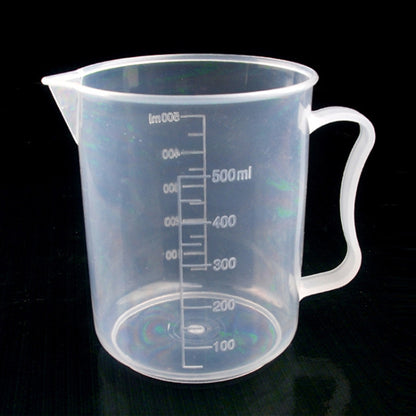 500ml บางส่วน PP ขวดพลาสติกถ้วยตวงดิจิตอลกระบอกขนาดวัด Glass Lab Laboratory เครื่องมือ, 500ml Measuring Cup