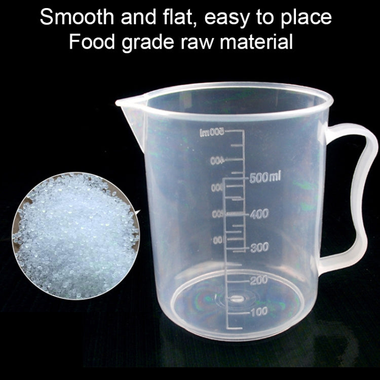 500ml บางส่วน PP ขวดพลาสติกถ้วยตวงดิจิตอลกระบอกขนาดวัด Glass Lab Laboratory เครื่องมือ, 500ml Measuring Cup