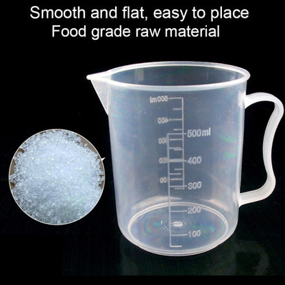 500ml บางส่วน PP ขวดพลาสติกถ้วยตวงดิจิตอลกระบอกขนาดวัด Glass Lab Laboratory เครื่องมือ, 500ml Measuring Cup