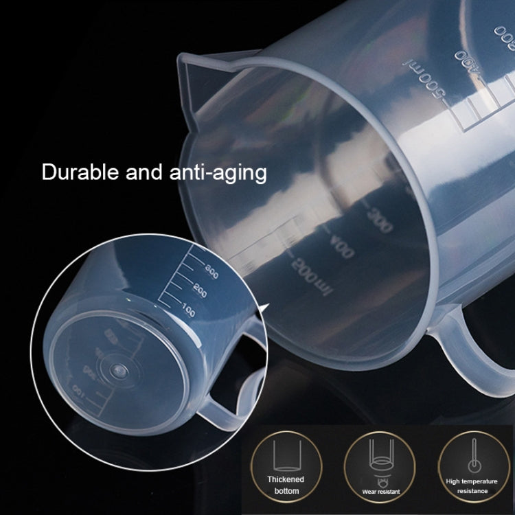 500ml บางส่วน PP ขวดพลาสติกถ้วยตวงดิจิตอลกระบอกขนาดวัด Glass Lab Laboratory เครื่องมือ, 500ml Measuring Cup