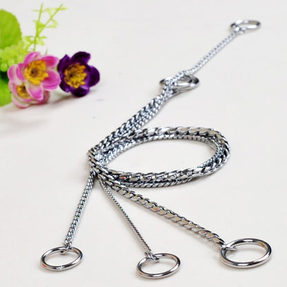 35 ซม.สัตว์เลี้ยง P CHAIN ปลอกคอสัตว์เลี้ยงสัตว์เลี้ยงสายคล้องคอสุนัขสายคล้องคองูโซ่สุนัขโซ่โลหะแข็งปลอกคอสุนัข, 35cm x 2mm