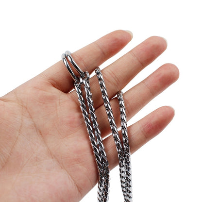 50ซม.x 3มม.สัตว์เลี้ยงP Chainปลอกคอสัตว์เลี้ยงสัตว์เลี้ยงสายคล้องคอสุนัขสายคล้องคองูโซ่สุนัขปลอกคอสุนัข, 50cm x 3mm