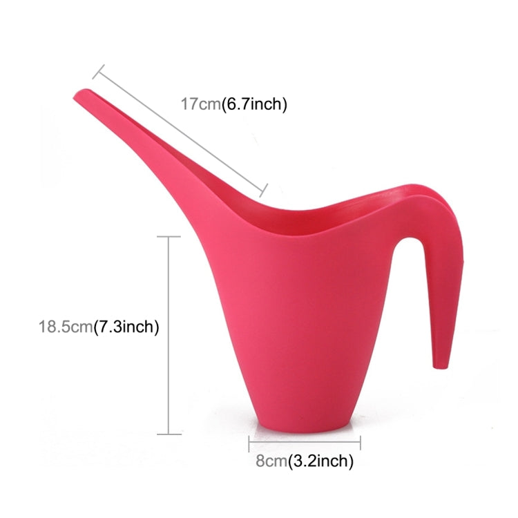 หม้อรดน้ำพลาสติกทรงยาวปากรดน้ำ ความจุ: 1.8 ลิตร จัดส่งสีแบบสุ่ม, Capacity: 1.8L