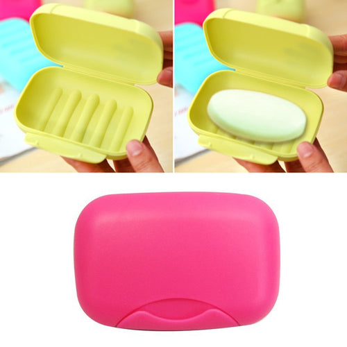 Home Travelสบู่กล่องล็อคกันน้ำLeakproofผู้ถือสบู่พร้อมฝาครอบจานสบู่คอนเทนเนอร์,การจัดส่งสีสุ่ม,ขนาดใหญ่,ขนาด: 12x8x4cm, 12x8x4cm