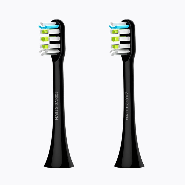 2 ชิ้นต้นฉบับ Xiaomi Youpin ทำความสะอาดทั่วไปเปลี่ยนหัวแปรงสำหรับ Xiaomi Soocare โซนิคแปรงสีฟันไฟฟ้า (HC7711W), General Cleaning Black
