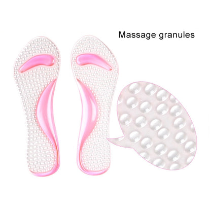 ผู้หญิงซิลิโคนเจลนวด Arch Support Insoles Orthotic Flatfoot ป้องกันเท้า Cocoon รองเท้าส้นสูงรองเท้า Pad,การจัดส่งสีสุ่ม