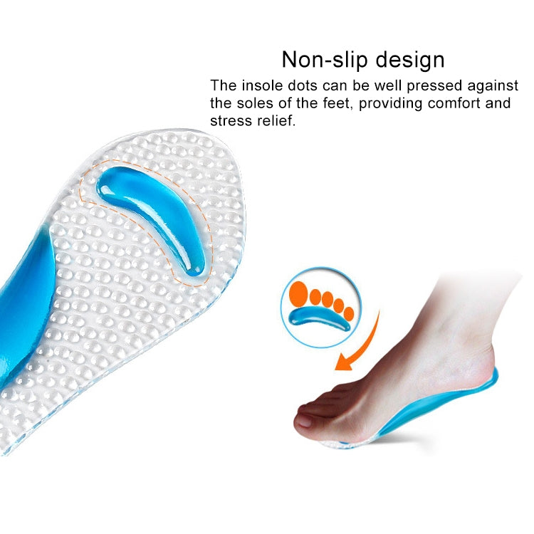 ผู้หญิงซิลิโคนเจลนวด Arch Support Insoles Orthotic Flatfoot ป้องกันเท้า Cocoon รองเท้าส้นสูงรองเท้า Pad,การจัดส่งสีสุ่ม