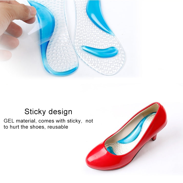 ผู้หญิงซิลิโคนเจลนวด Arch Support Insoles Orthotic Flatfoot ป้องกันเท้า Cocoon รองเท้าส้นสูงรองเท้า Pad,การจัดส่งสีสุ่ม