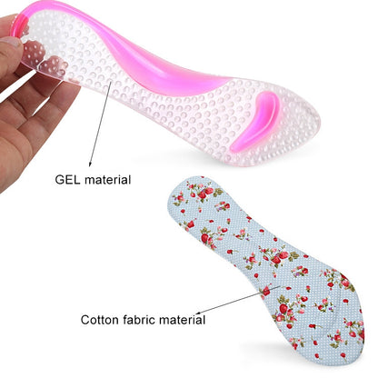 ผู้หญิงซิลิโคนเจลนวด Arch Support Insoles Orthotic Flatfoot ป้องกันเท้า Cocoon รองเท้าส้นสูงรองเท้า Pad,การจัดส่งสีสุ่ม