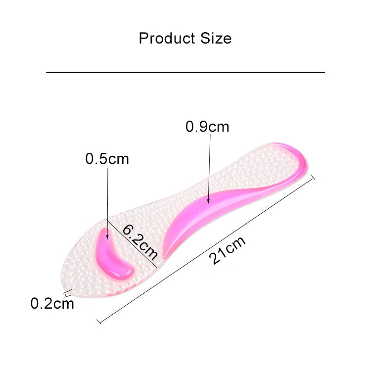 ผู้หญิงซิลิโคนเจลนวด Arch Support Insoles Orthotic Flatfoot ป้องกันเท้า Cocoon รองเท้าส้นสูงรองเท้า Pad,การจัดส่งสีสุ่ม