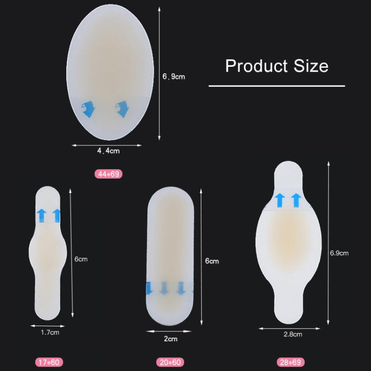 10 PCS Foot Care Skin Hydrogel ยาแก้ปวดพลาสเตอร์แผลพุพอง Slip Heel Protector ขนาด: 20x60 ซม., Size: 20x60cm