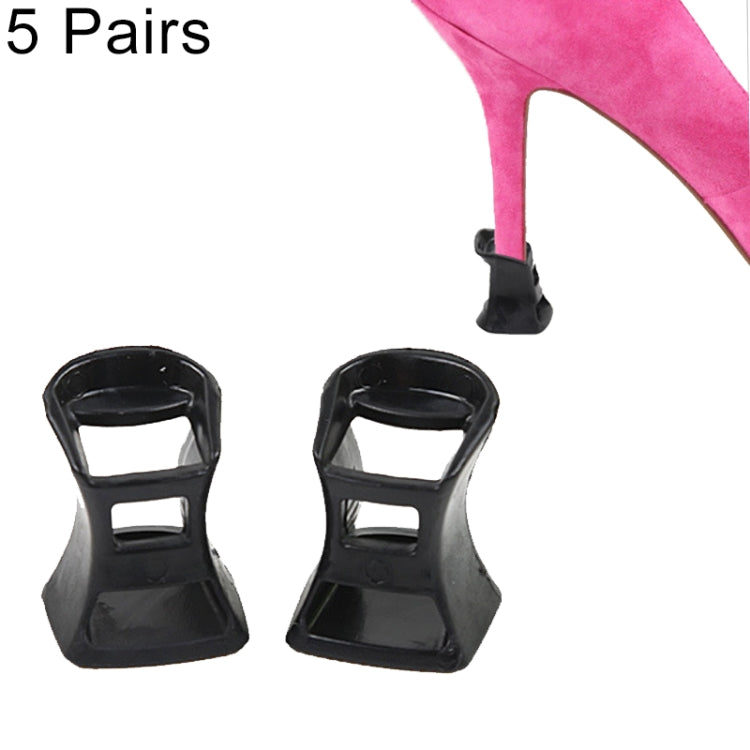 5 คู่สวมใส่ยาก PVC StoppersShoes รองเท้าส้นสูงป้องกัน, ขนาด: M, การจัดส่งสีแบบสุ่ม, Size: M