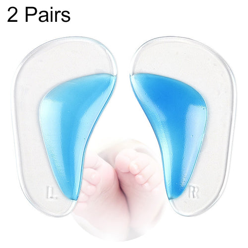 2 คู่รองเท้าเจลสำหรับเด็ก Insoles กระดูกและข้อ Arch Support Insoles สำหรับรองเท้าเด็ก Flatfoot Corrector Pads พื้นรองเท้าเด็กวัยหัดเดินขนาด: S, Size: S