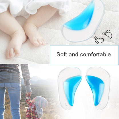 2 คู่รองเท้าเจลสำหรับเด็ก Insoles กระดูกและข้อ Arch Support Insoles สำหรับรองเท้าเด็ก Flatfoot Corrector Pads พื้นรองเท้าเด็กวัยหัดเดินขนาด: S, Size: S