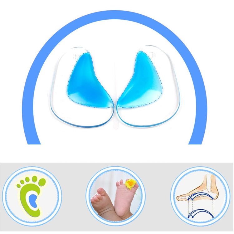 2 คู่รองเท้าเจลสำหรับเด็ก Insoles กระดูกและข้อ Arch Support Insoles สำหรับรองเท้าเด็ก Flatfoot Corrector Pads พื้นรองเท้าเด็กวัยหัดเดินขนาด: L, Size: L