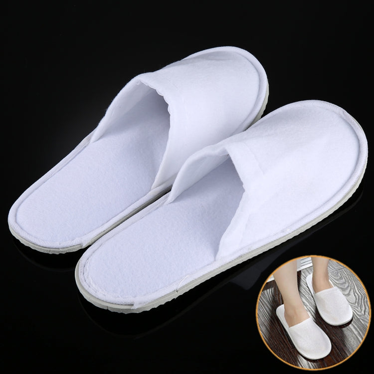 10 คู่อุปกรณ์โรงแรมรองเท้าแตะเดินทางแบบใช้แล้วทิ้งแบบพกพาความยาว: 26 ซม, Slippers
