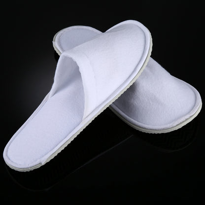 10 คู่อุปกรณ์โรงแรมรองเท้าแตะเดินทางแบบใช้แล้วทิ้งแบบพกพาความยาว: 26 ซม, Slippers